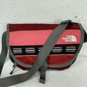 The North Face Shifty Maroon Pink and Gray Messenger Crossbody Bag